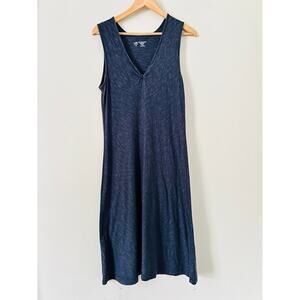 Horny Toad Organic Cotton Tencel Women’s Dress Medium Navy Sleeveless Tank